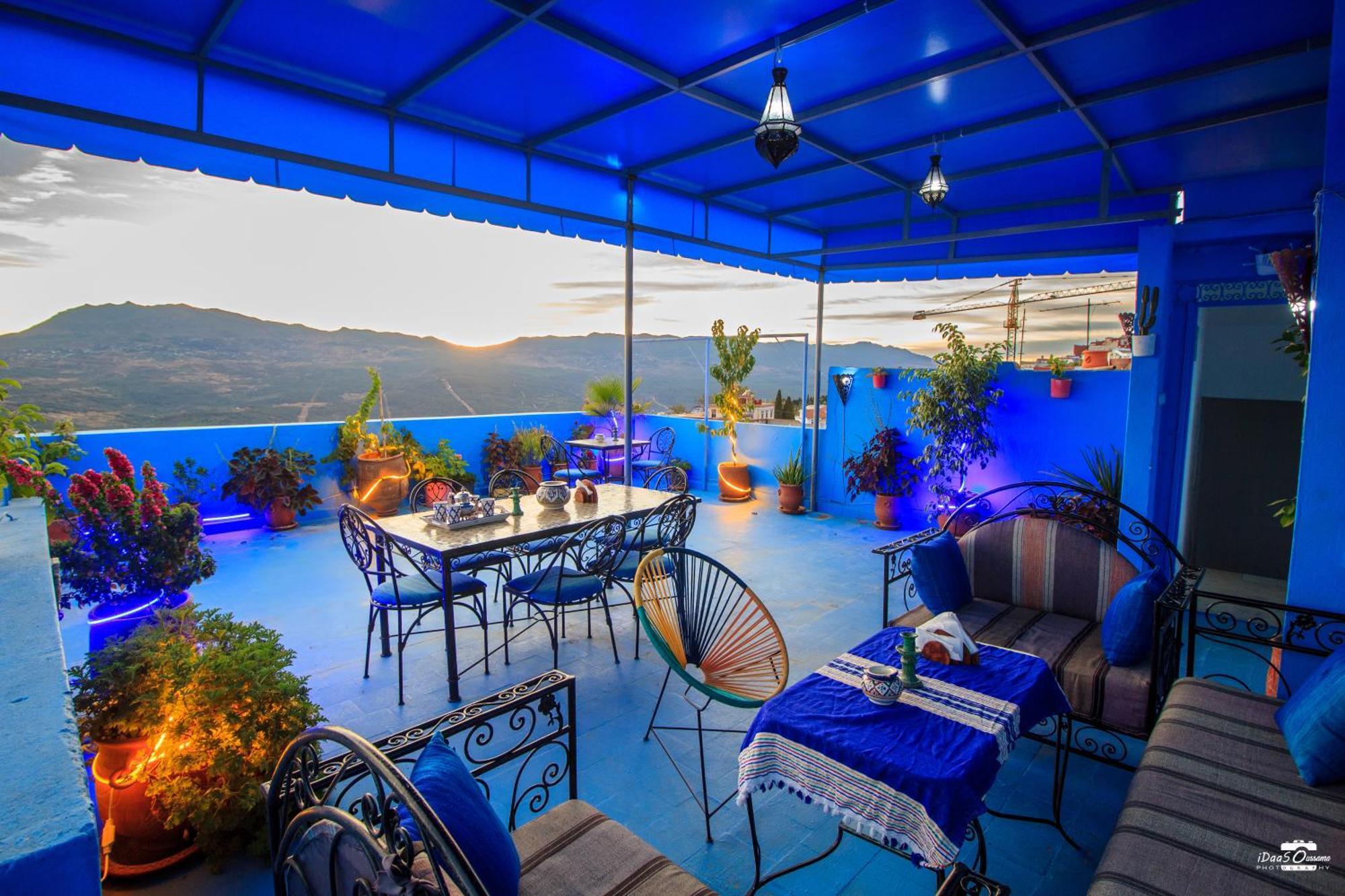 Casa Voyager 'Secret Garden Terrace' Apartment Chefchaouen Bagian luar foto