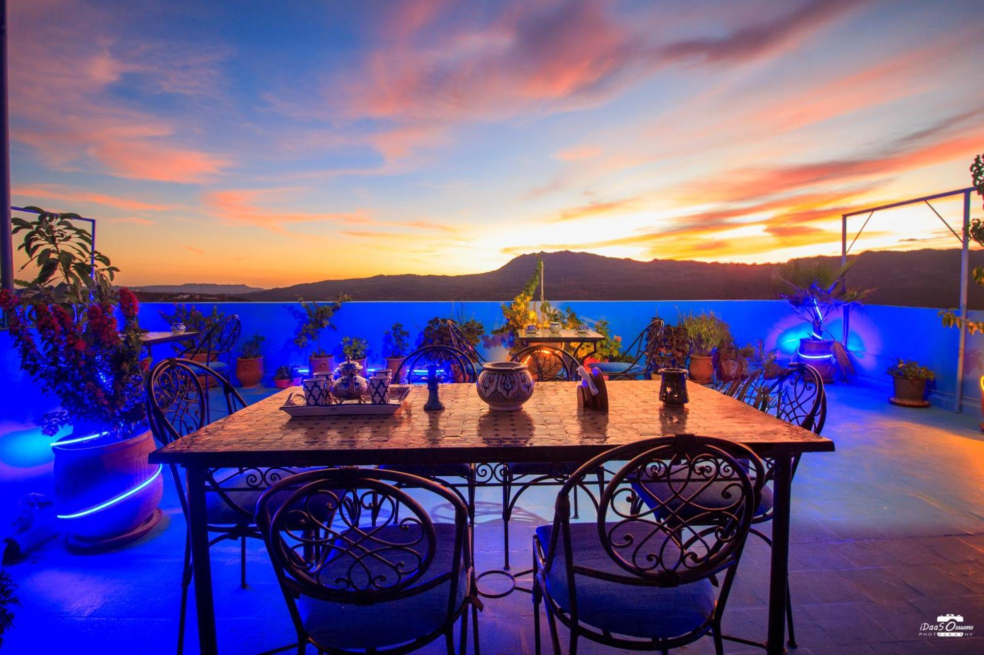 Casa Voyager 'Secret Garden Terrace' Apartment Chefchaouen Bagian luar foto