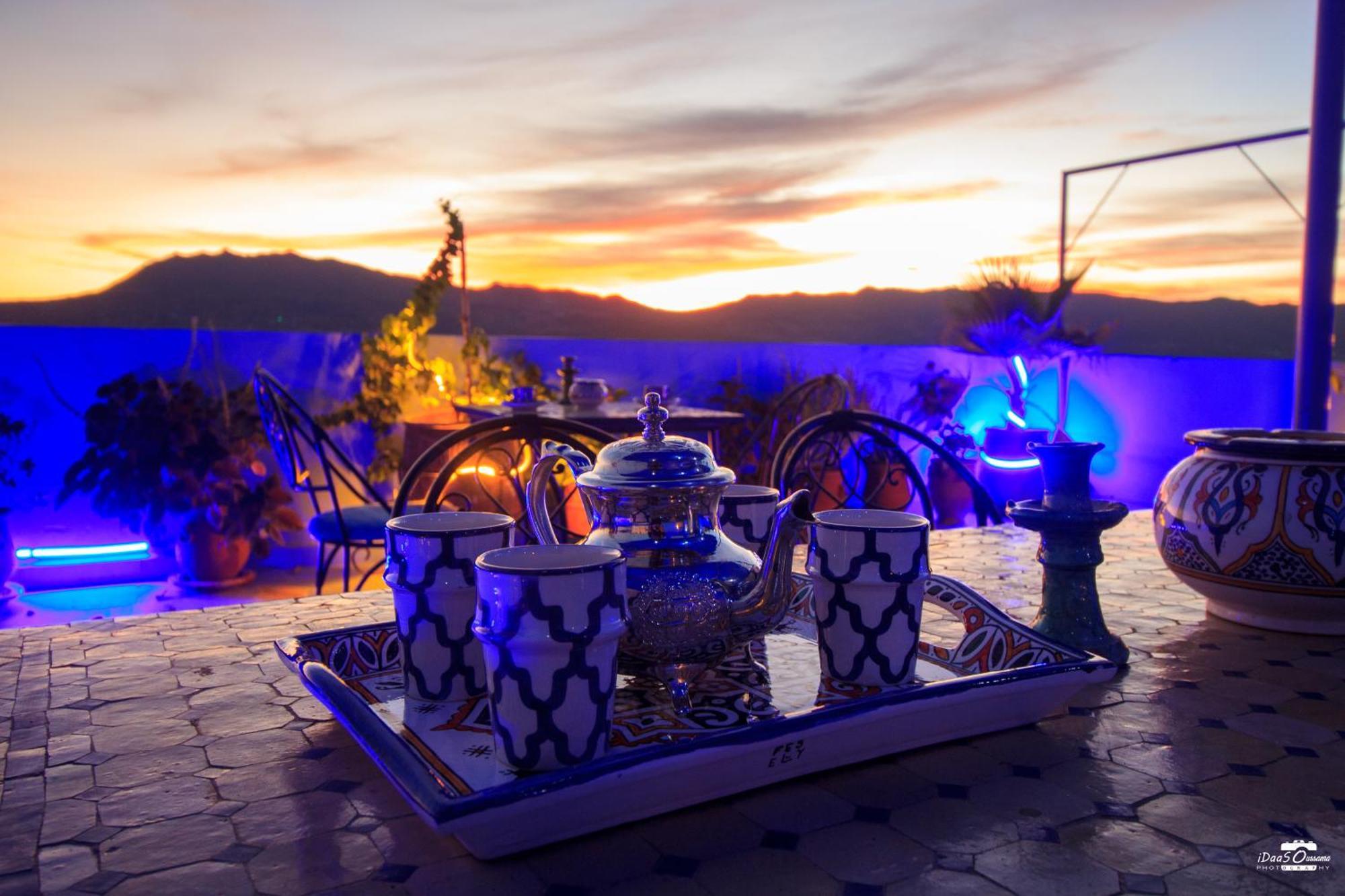 Casa Voyager 'Secret Garden Terrace' Apartment Chefchaouen Bagian luar foto