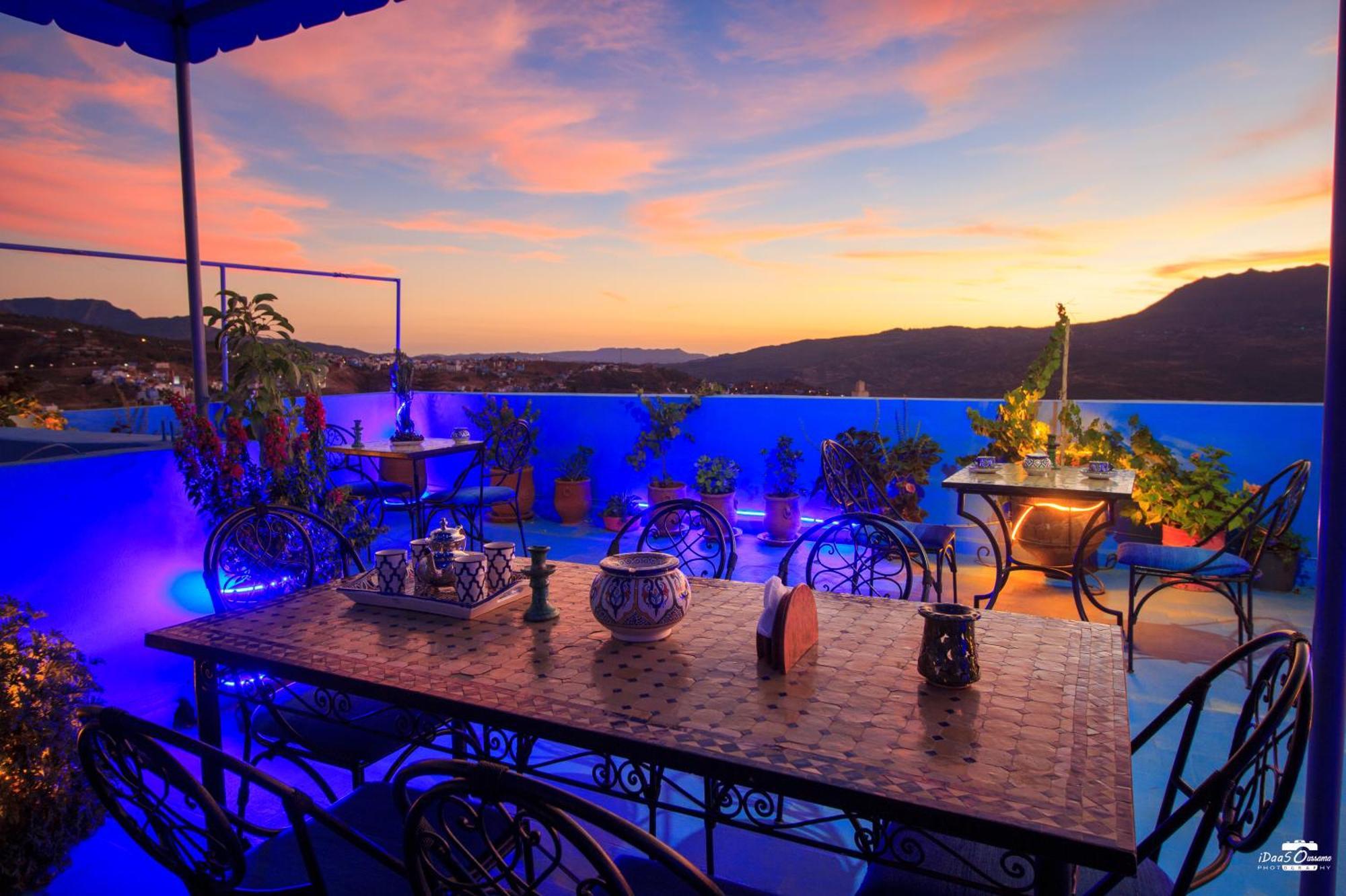 Casa Voyager 'Secret Garden Terrace' Apartment Chefchaouen Bagian luar foto