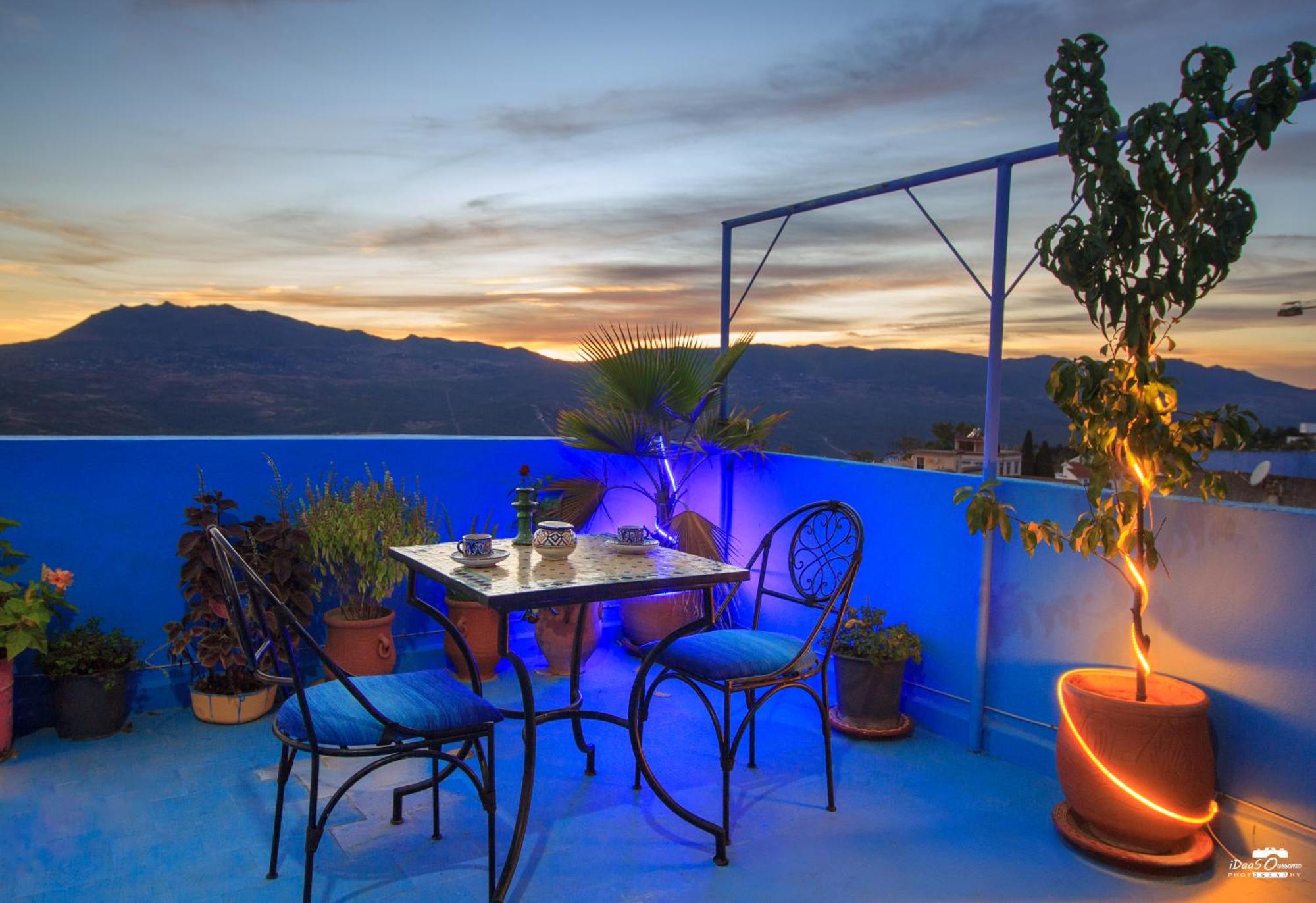 Casa Voyager 'Secret Garden Terrace' Apartment Chefchaouen Bagian luar foto