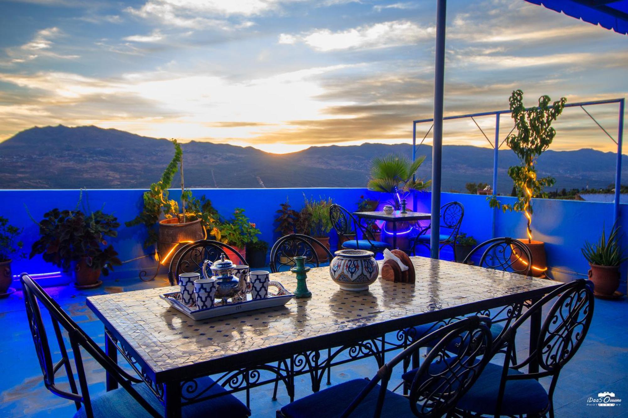 Casa Voyager 'Secret Garden Terrace' Apartment Chefchaouen Bagian luar foto