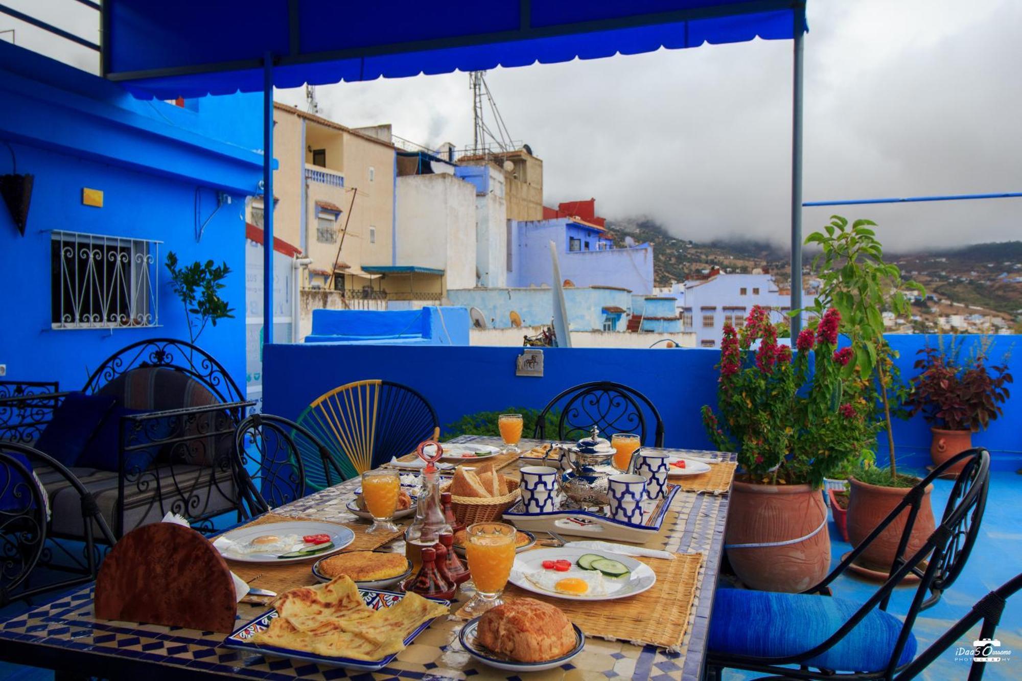 Casa Voyager 'Secret Garden Terrace' Apartment Chefchaouen Bagian luar foto