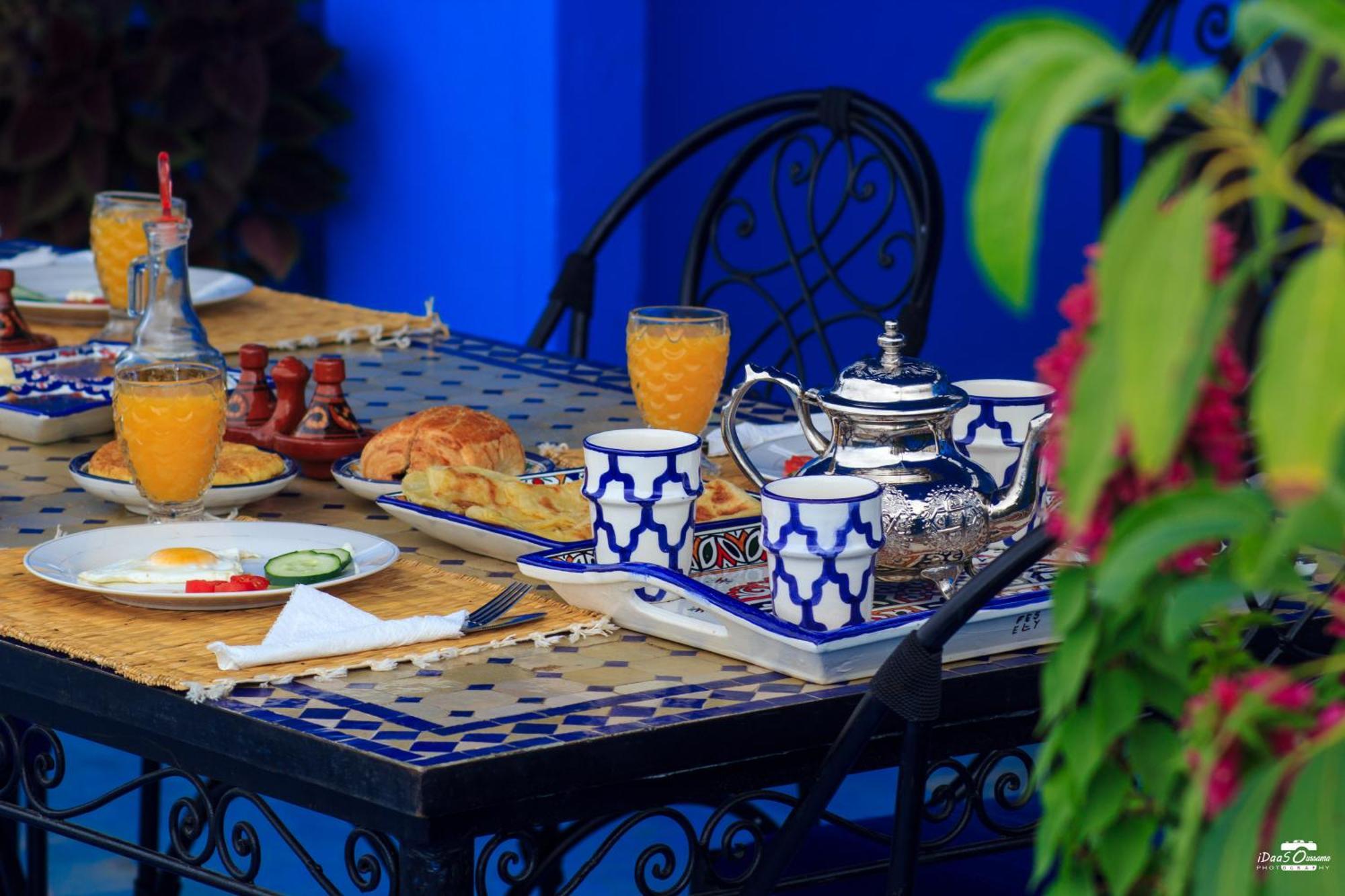 Casa Voyager 'Secret Garden Terrace' Apartment Chefchaouen Bagian luar foto