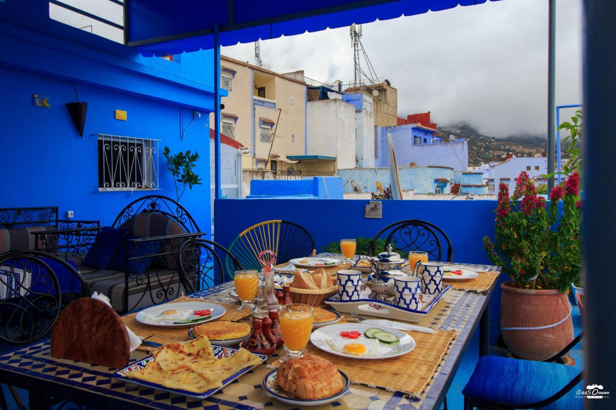 Casa Voyager 'Secret Garden Terrace' Apartment Chefchaouen Bagian luar foto