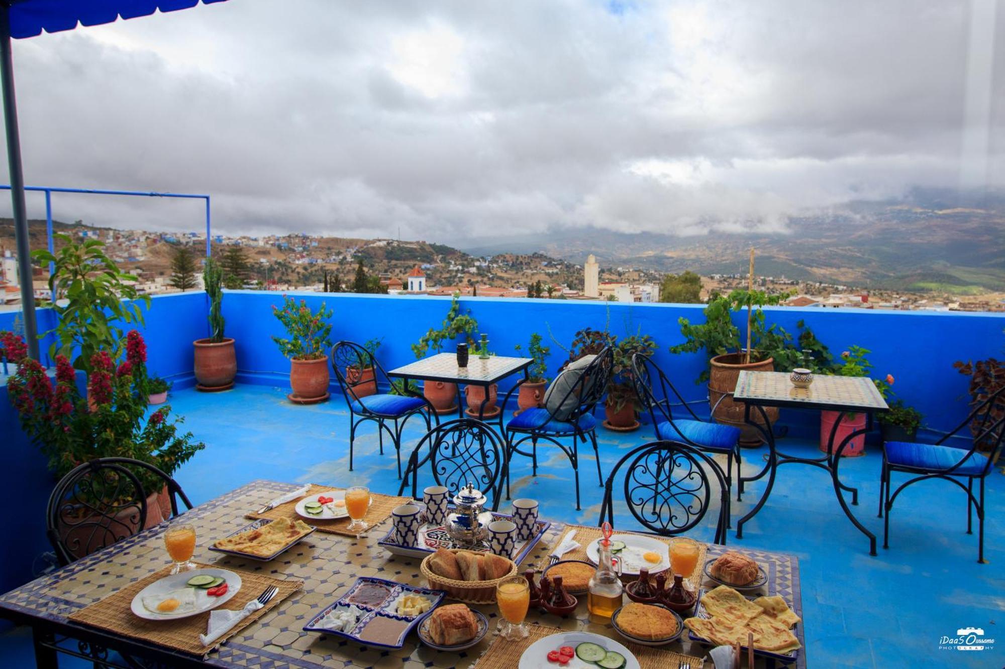 Casa Voyager 'Secret Garden Terrace' Apartment Chefchaouen Bagian luar foto