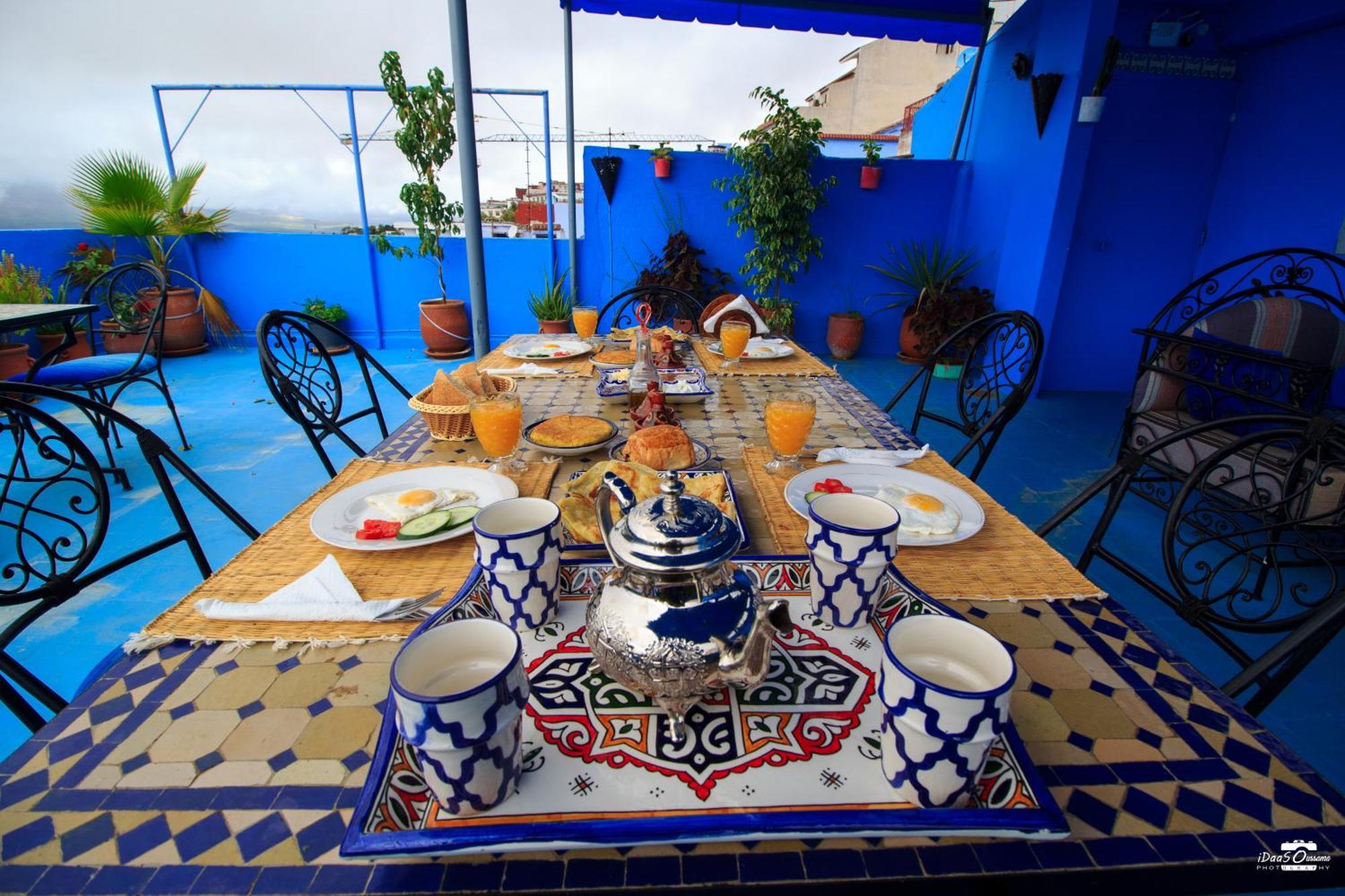 Casa Voyager 'Secret Garden Terrace' Apartment Chefchaouen Bagian luar foto