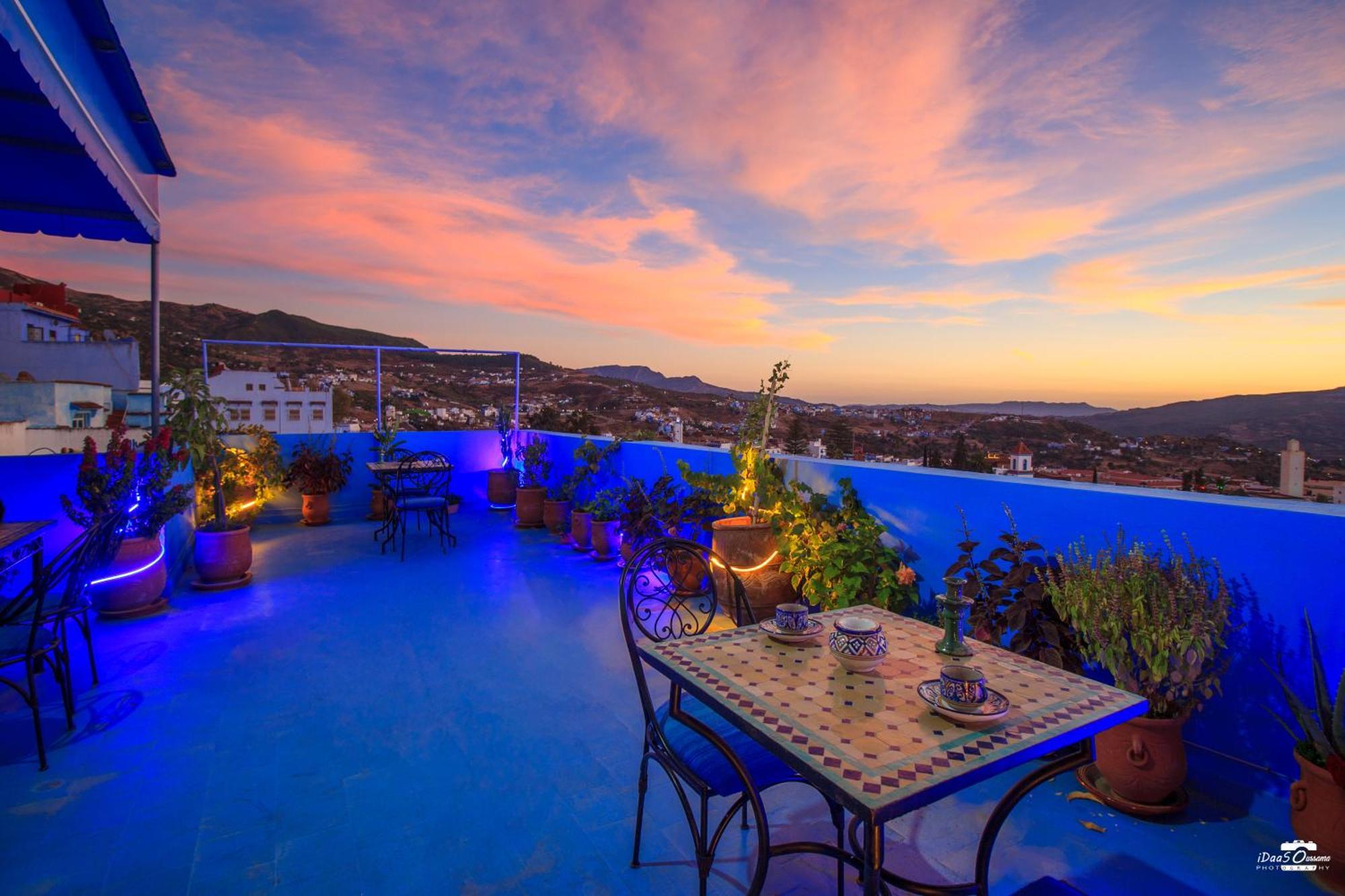 Casa Voyager 'Secret Garden Terrace' Apartment Chefchaouen Bagian luar foto